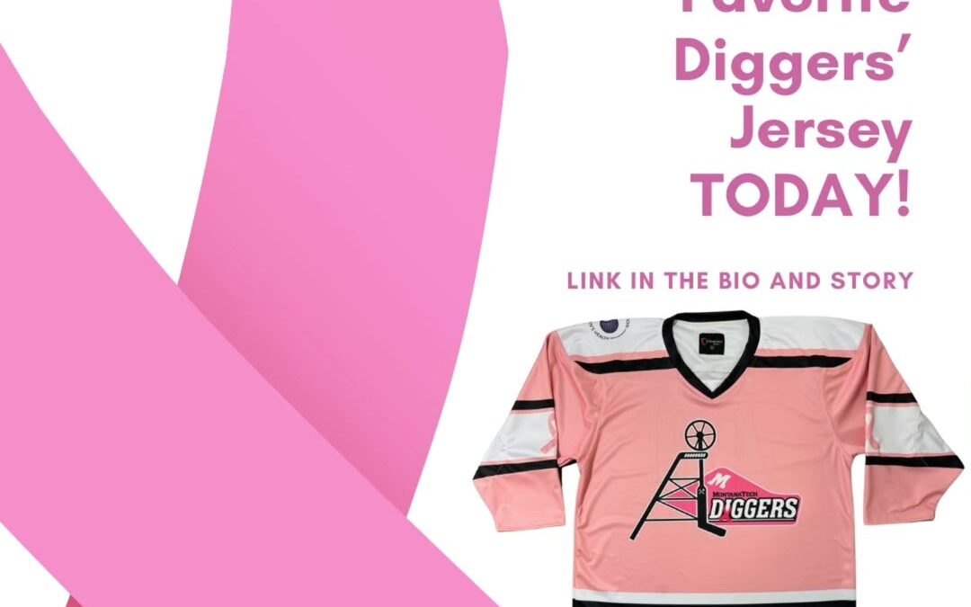 THE DIGGERS WANT YOU TO STAND UP AND HELP I THE FIGHT AGAINST BREAST CANCER!